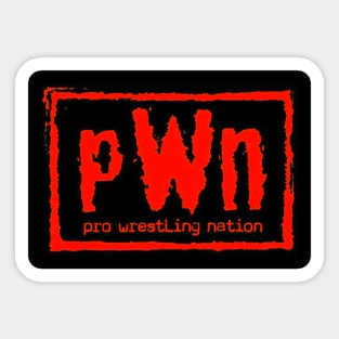 PWN (neon red) Sticker